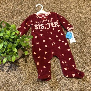 Carter's brand 3 month little sister footed pajamas